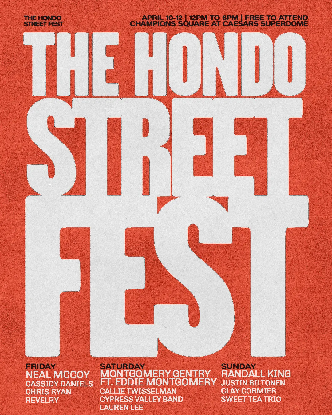 The Hondo Street Fest poster