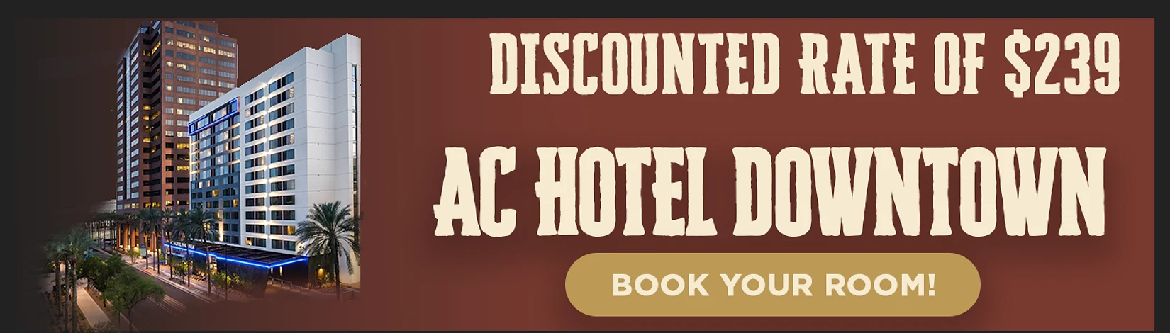 AC Hotel Downtown — discounted rate of $239. Book your room.