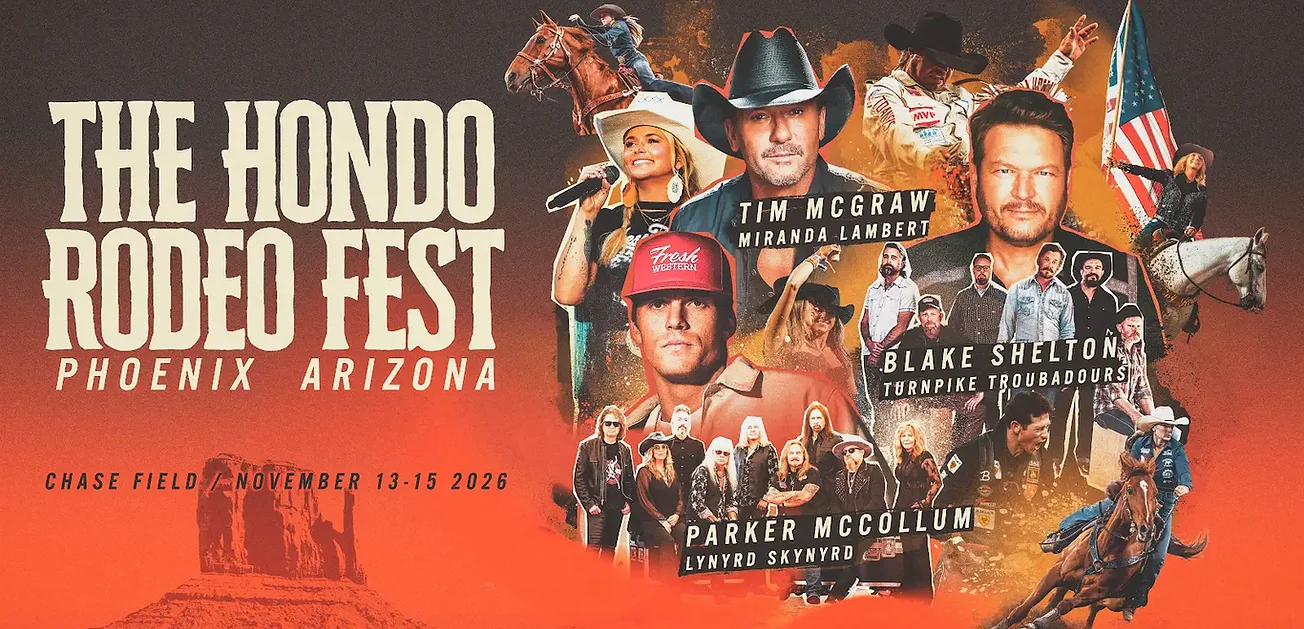 The Hondo Rodeo Fest Phoenix Arizona — Chase Field November 13-15 2026