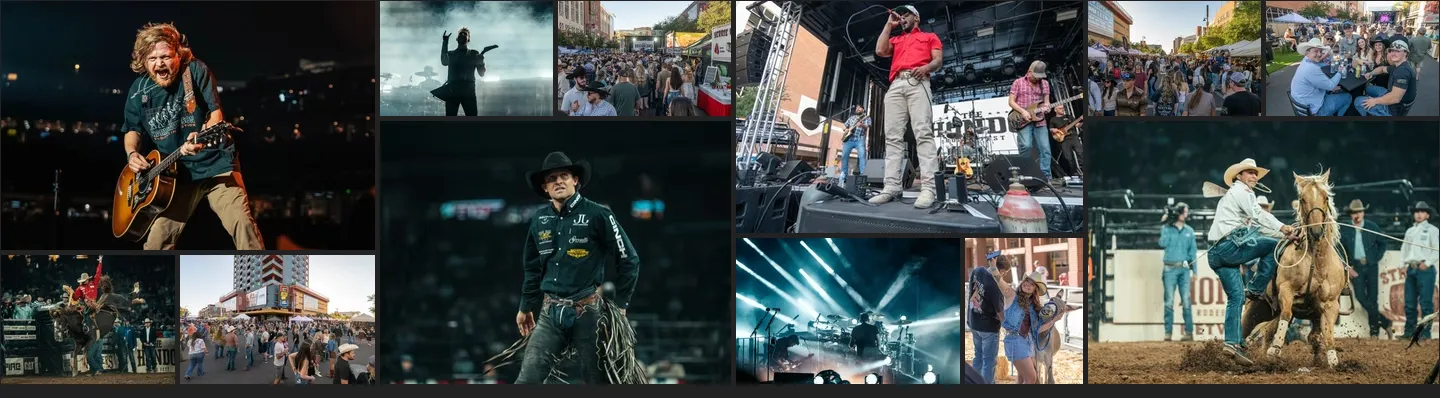 Collage of rodeo and concert moments at Hondo Rodeo Fest